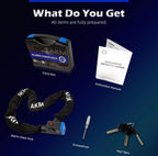 (New) AKM Heavy Duty Alarm Chain Lock - 4ft/120cm