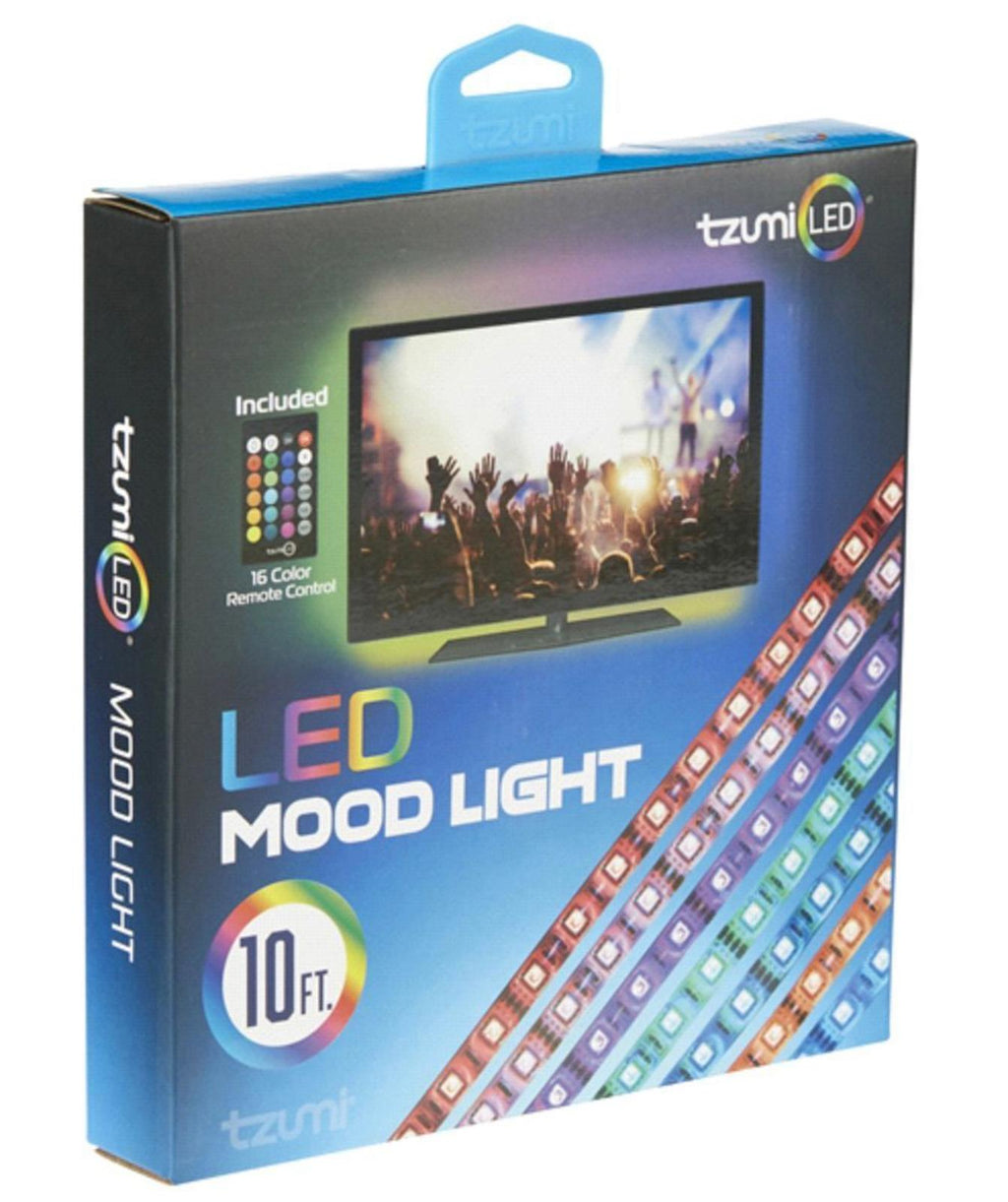 (NEW, MSRP 14.95) Tzumi 10ft. LED Mood Strip Light W/ Remote