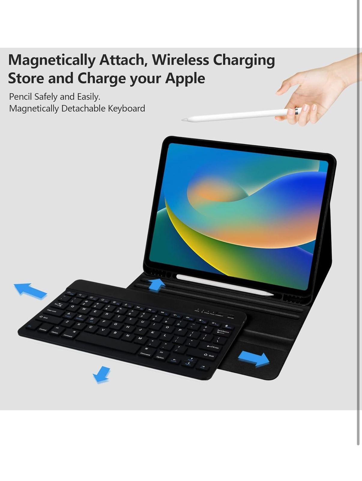 (NEW, No box, MSRP $39.95) Black Keyboard Case for iPad Pro 12.9" (5th, 6th Gen)