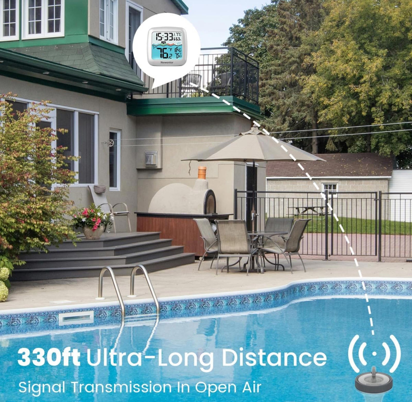 (NEW MSRP $49.99) Wireless Floating Pool Thermometer