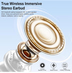 (MSRP $29.99) BT5.3 Earbuds – 40 Hrs Playtime, ENC Mic, LED Case, IP7 Waterproof