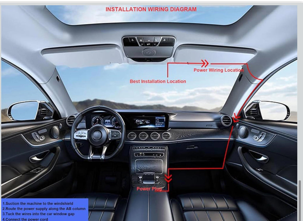 (MSRP $39.99) 3” 1080p Dash Cam 170° Wide Angle, Night Vision, G-Sensor, Loop Re