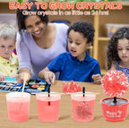 (NEW, MSRP 24.99$) 4 Color 24-Hour Crystal Growing Kit, STEM Education DIY Kit