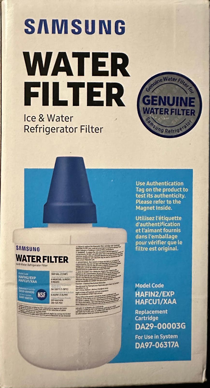 (NEW MSRP $59.99) Samsung Genuine DA29-00003G Refrigerator Water Filter, 1-Pack