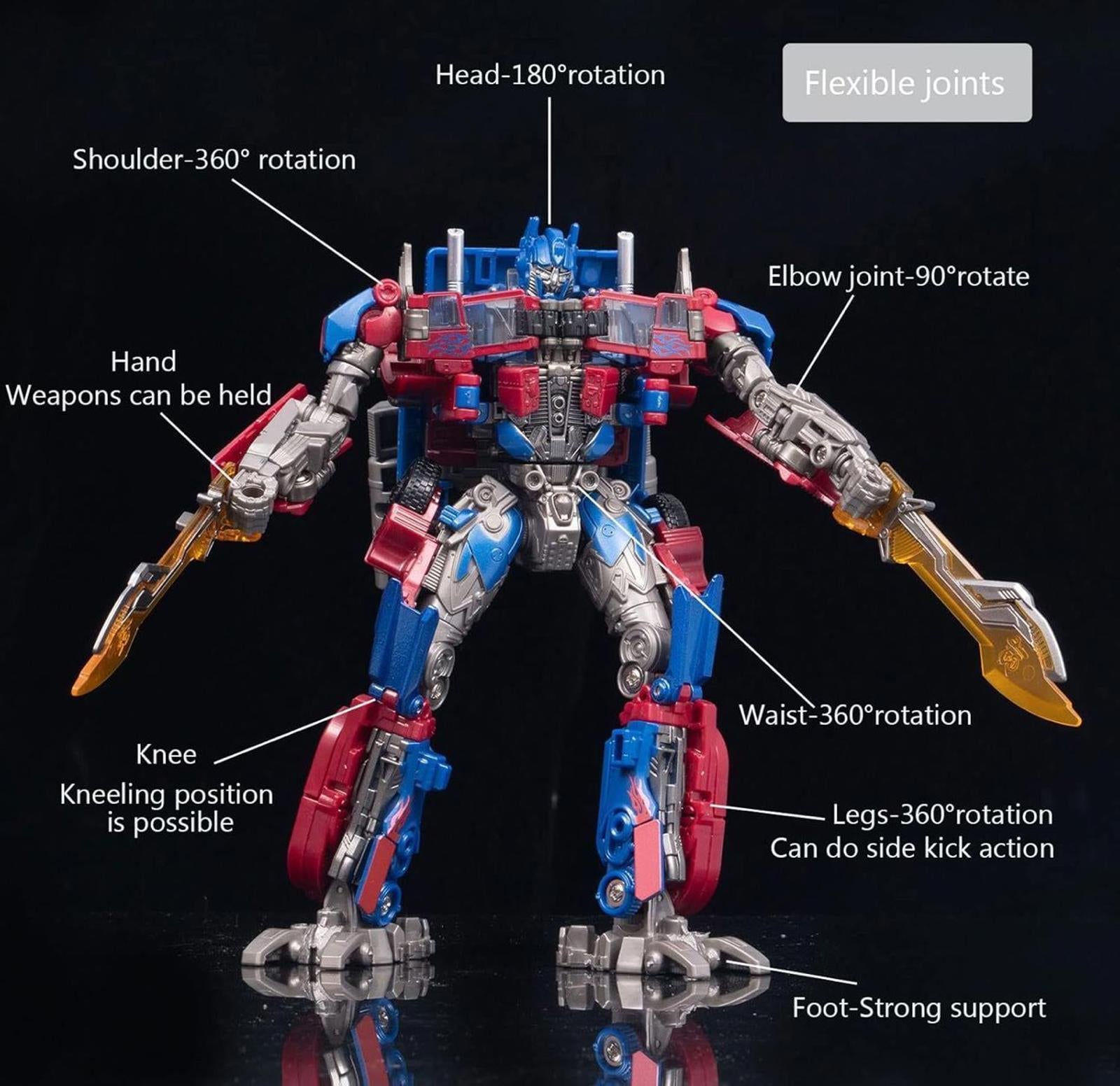 (MSRP $31.99) Truck Robot Transformer Deformation Series Toy(like Optimus Prime)