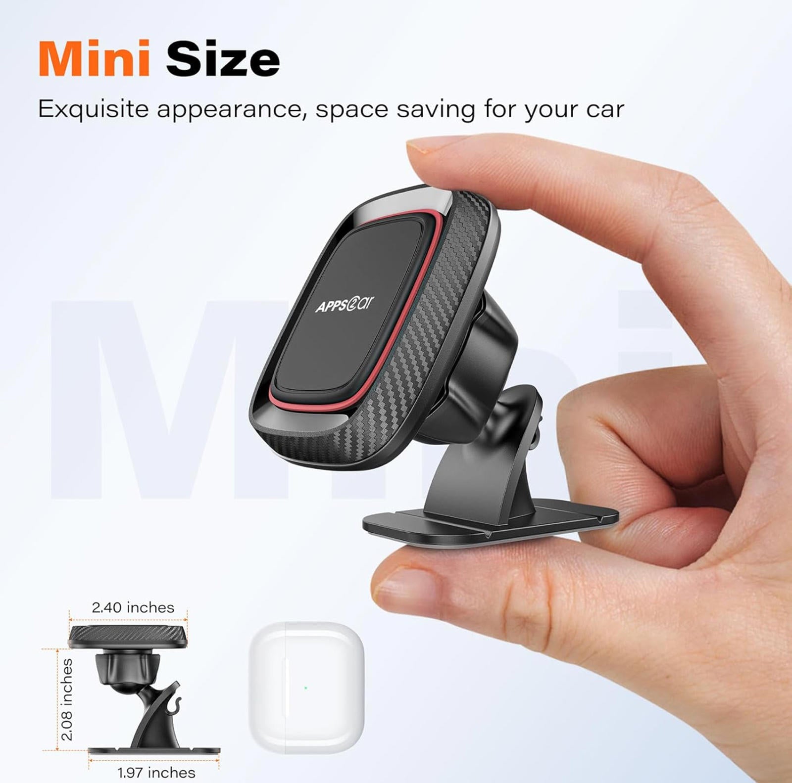 (MSRP $19.99) 2‑Pack Magnetic Dashboard Phone Mount – Super Strong N52 Magnets