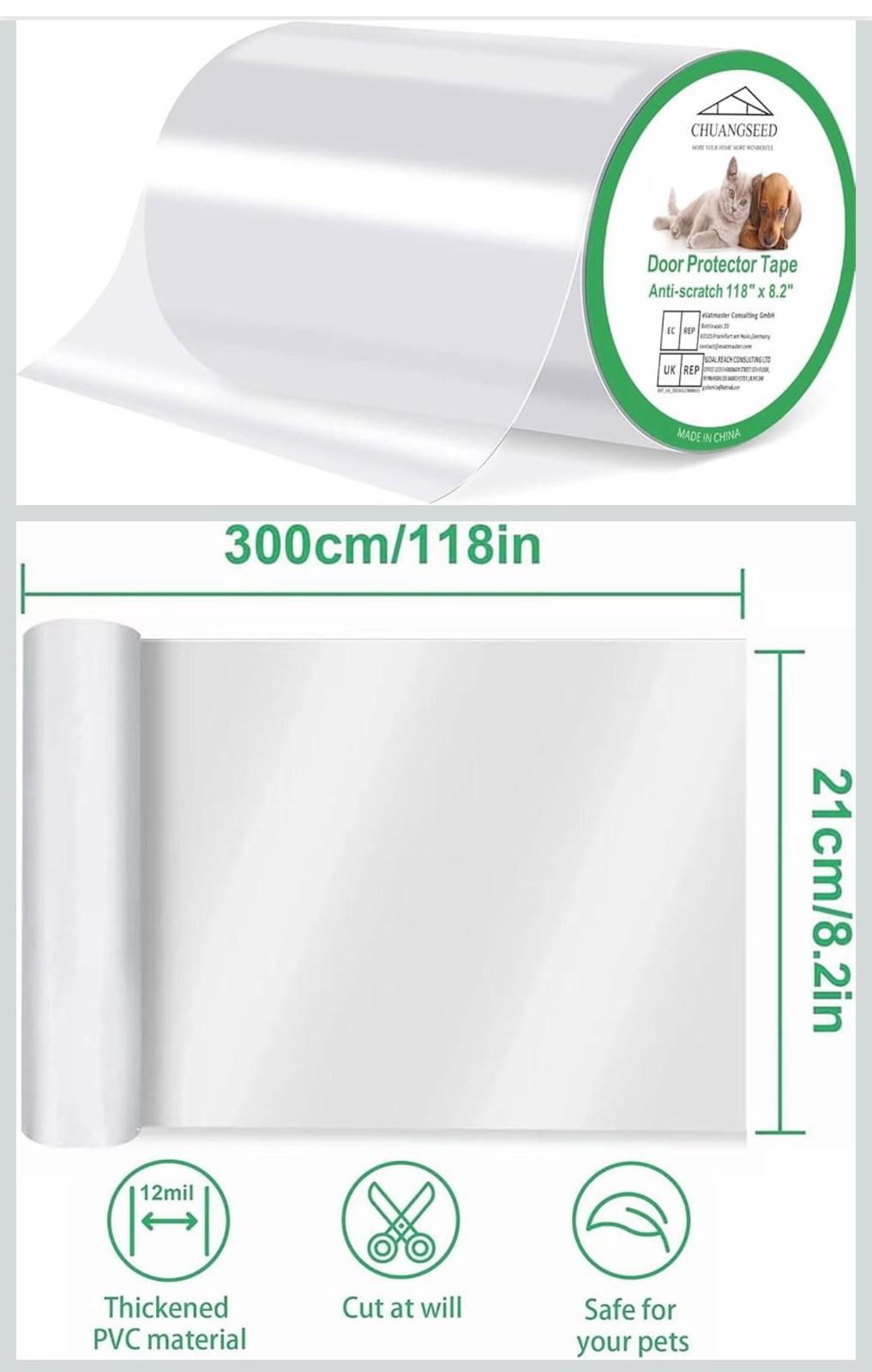 (New, MSRP 14.95) Door Protector from Dog or Cat Scratching 118" x 8.2"