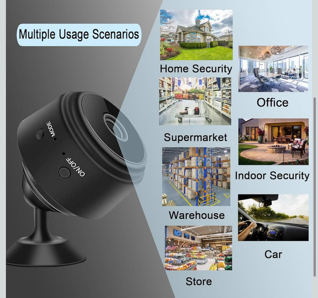 (MSRP $29.99) ZMDCAM Mini Spy Camera – 1080P WiFi Hidden Cam, Night Vision, 24/7