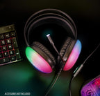(MSRP $39.99) ENHANCE Voltaic 2 USB Gaming Headset – Stereo, Green Accent