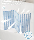 (MSRP $24.99) Color & Geometry 16”×36” Extra‑Long Non‑Slip Shower Mat
