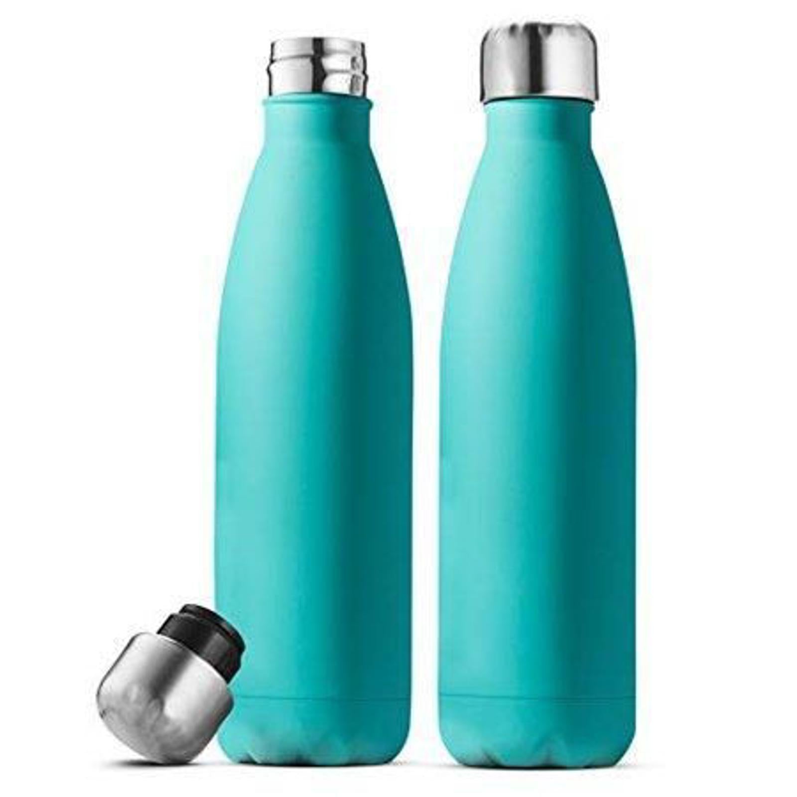 (MSRP $33.00) 2-Pack Cherry Turquoise Triple-Insulated 17oz Stainless Bottles