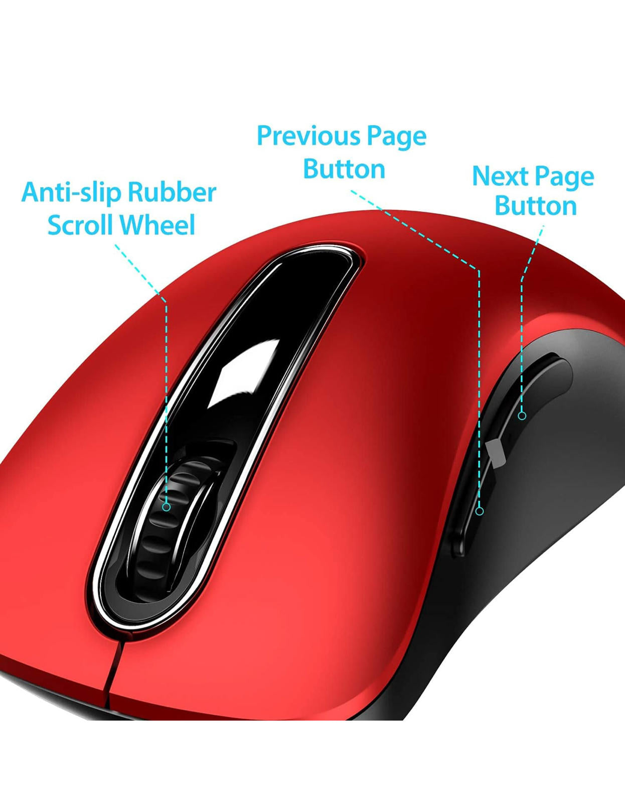 (MSRP $15.99) memzuoix 2.4G Wireless Mouse, 1400 DPI Optical Cordless Mouse