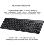 (NEW MSRP $21.99) Wireless Silent Cordless Keyboard Mouse Combo