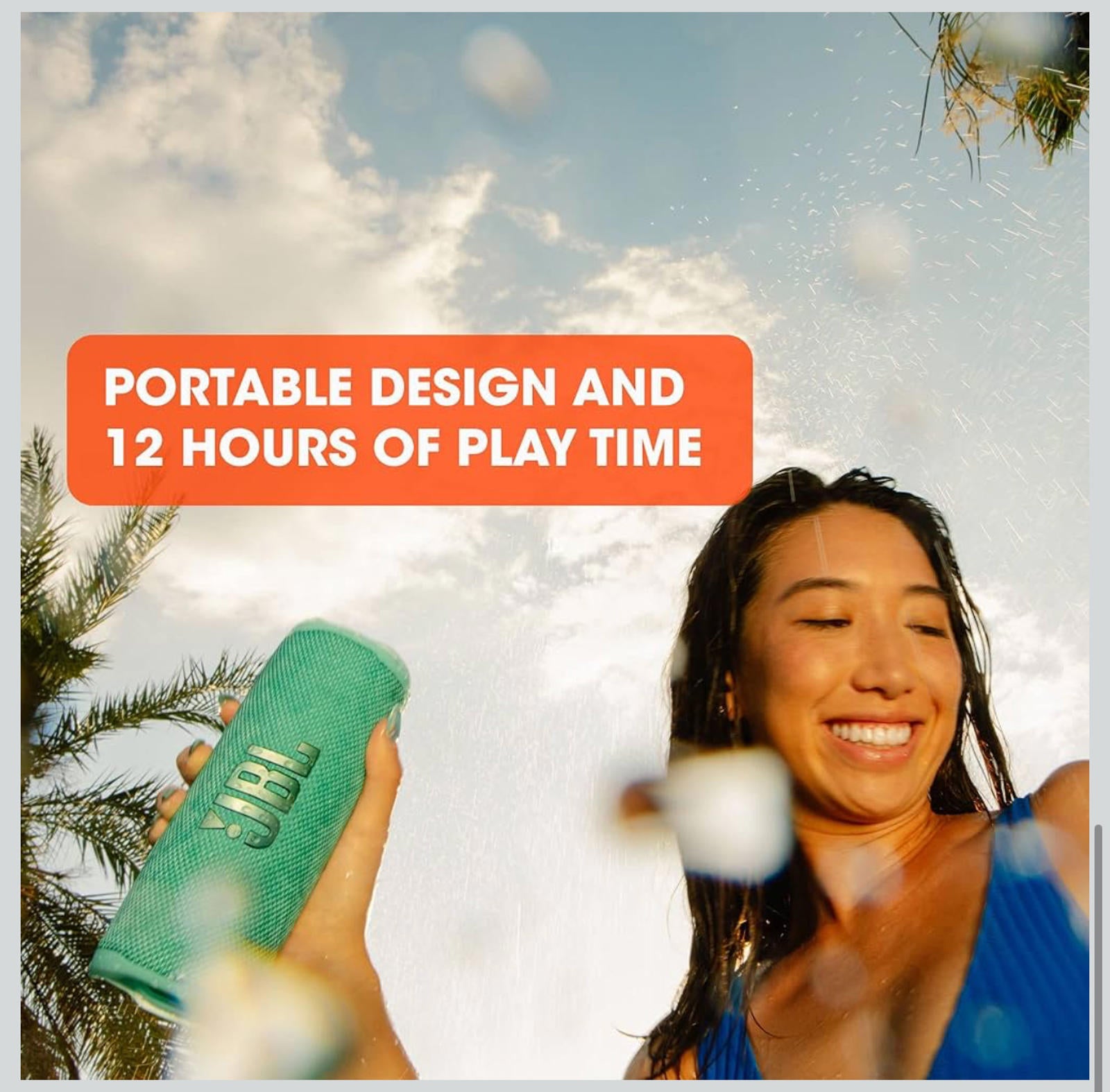 (NEW MSRP $129.95) JBL Flip 6 Portable Bluetooth Speaker – Waterproof & Powerful