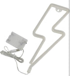 (MSRP $24.99) Sunnyglade LED Neon Lightning Sign –USB/Battery Powered Wall Decor