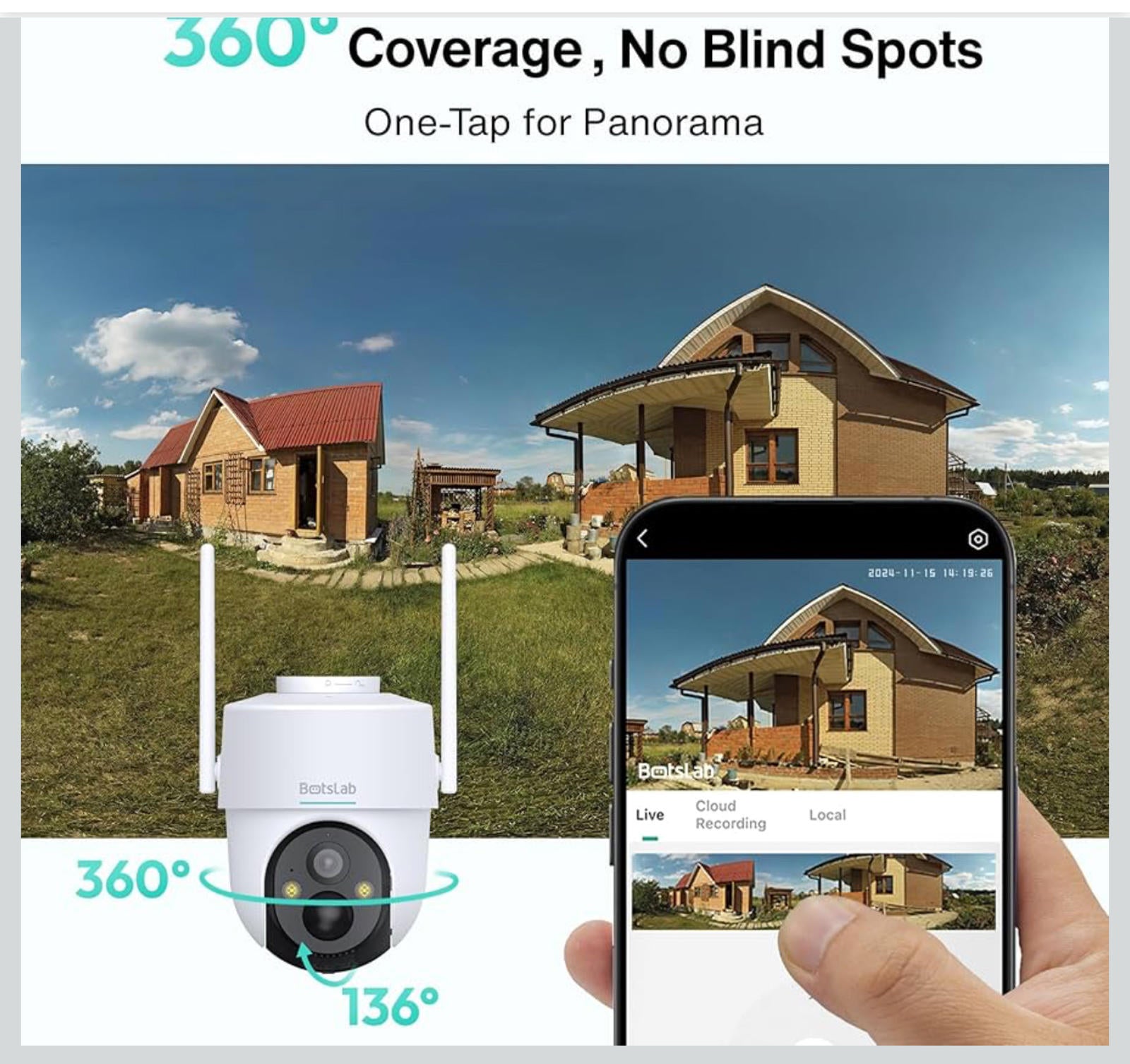 (NEW MSRP $129.99) Botslab 4G LTE Wireless Outdoor Camera