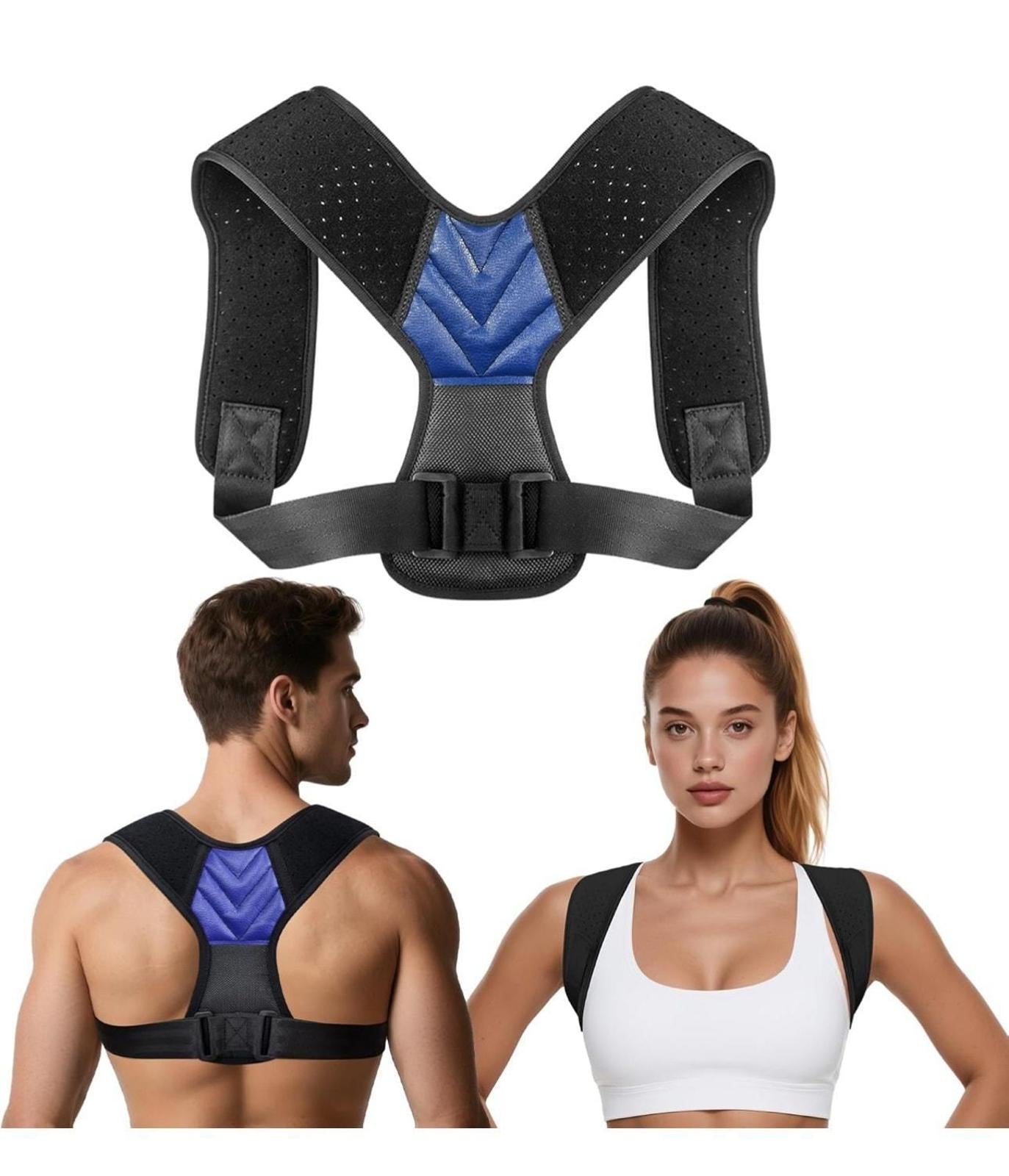 (MSRP $29.99) Adjustable Invisible Posture Corrector – Unisex Shoulder Brace