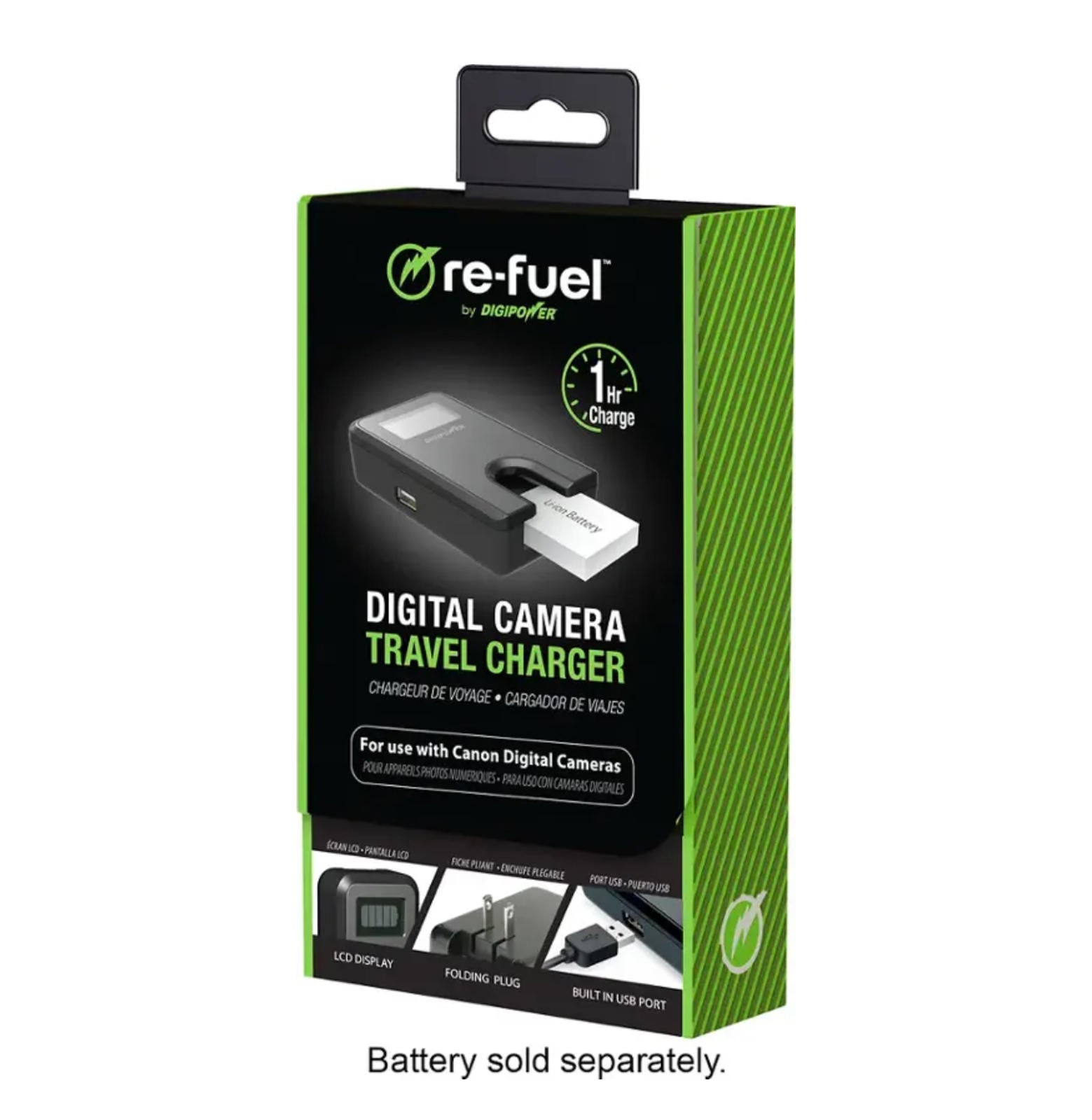 (MSRP $39.99) Digipower Travel Charger – Canon NB-4L/NB-6L/NB-11L Compatible