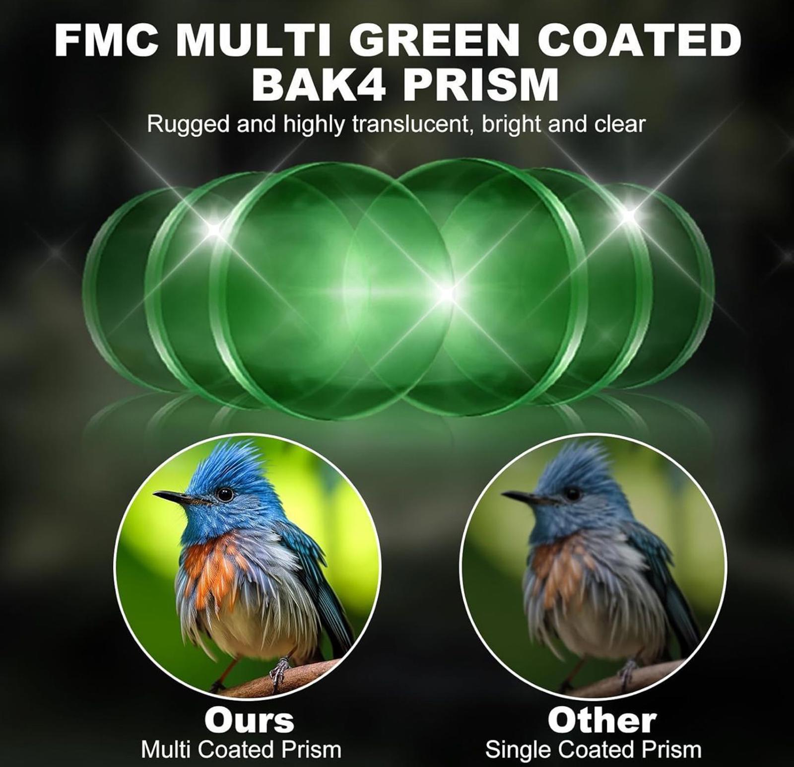 (NEW MSRP $19.99) USCAMEL 8×21 Compact Binoculars with BAK4 Prism & Easy Focus