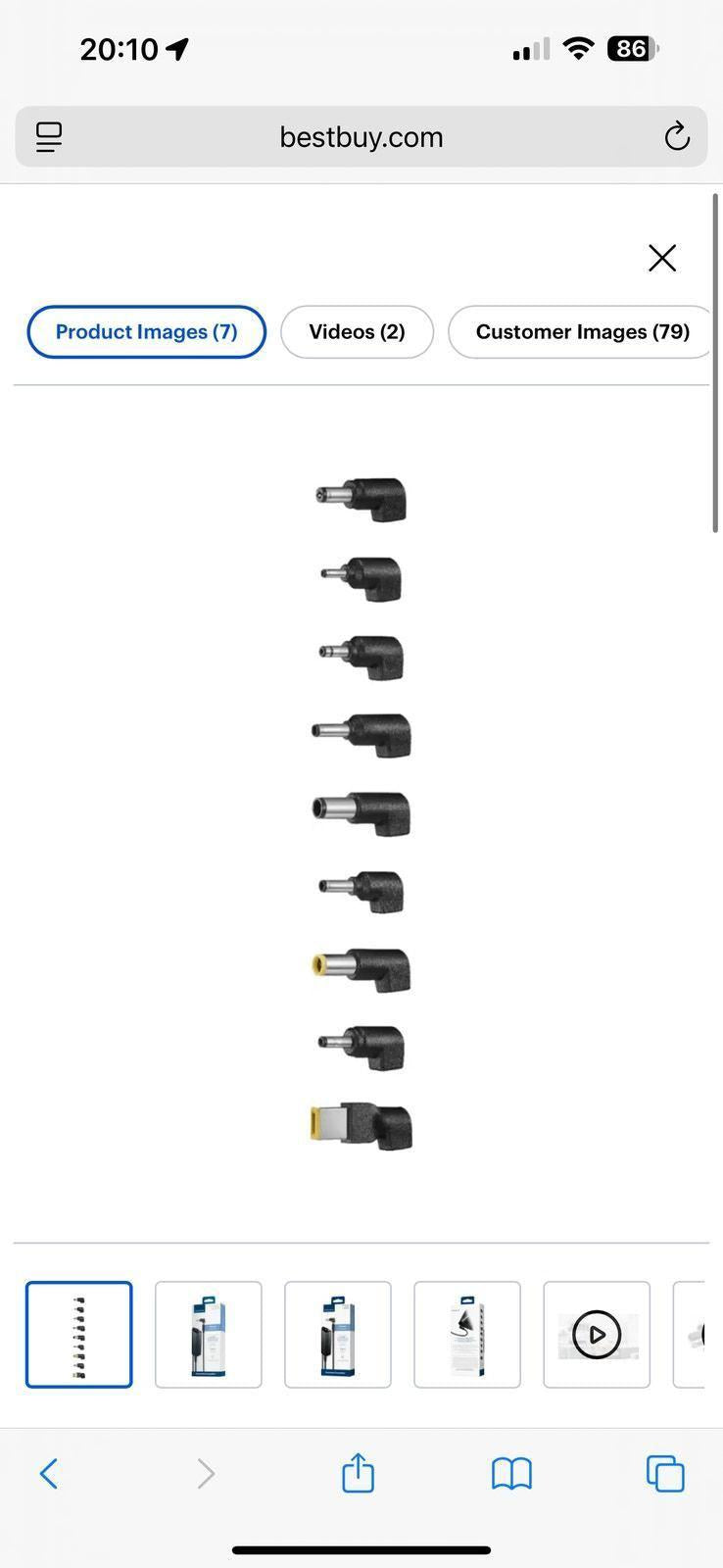 (NEW MSRP $59.99) Insignia universal 65W laptop charger, black - brand-new
