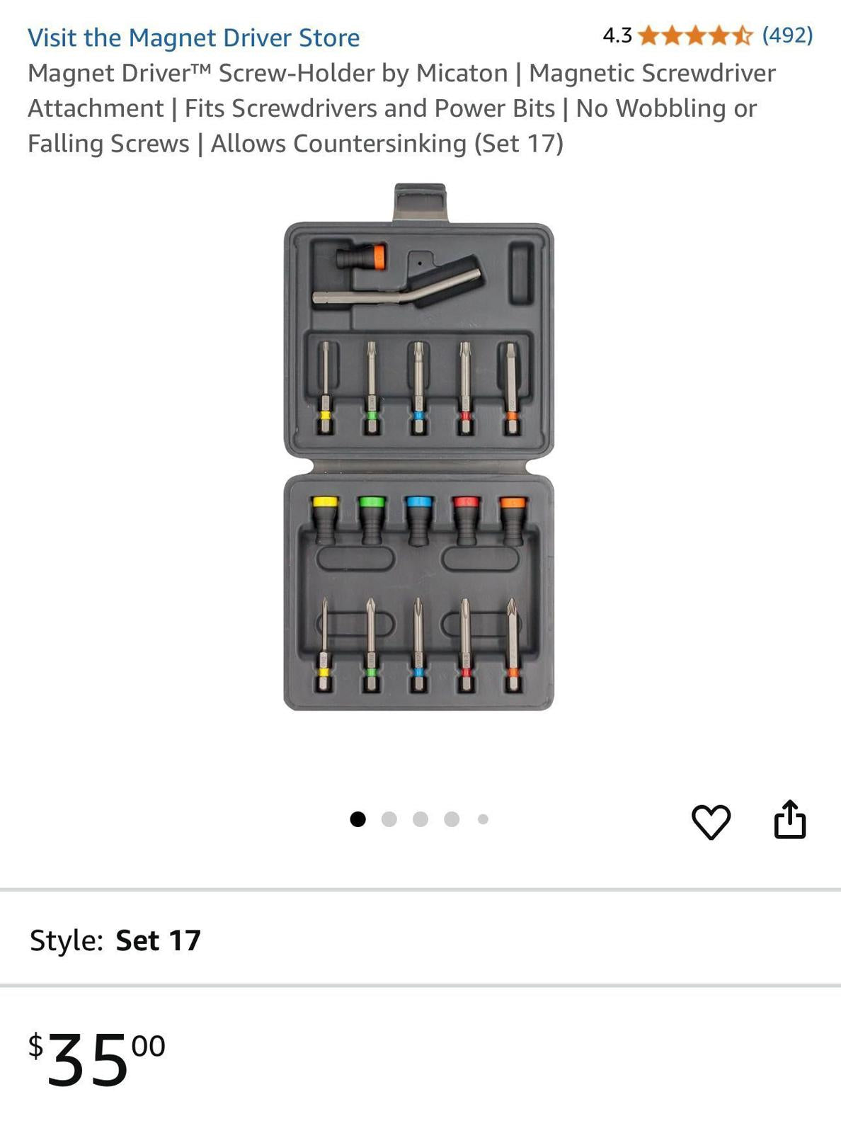 NEW MSRP $35.00) Magnet Driver™ Screw-Holder by Micaton