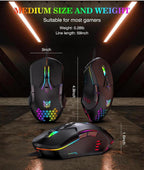 (MSRP $19.99) CW902 RGB Gaming Mouse – 7 Buttons, High/Variable DPI
