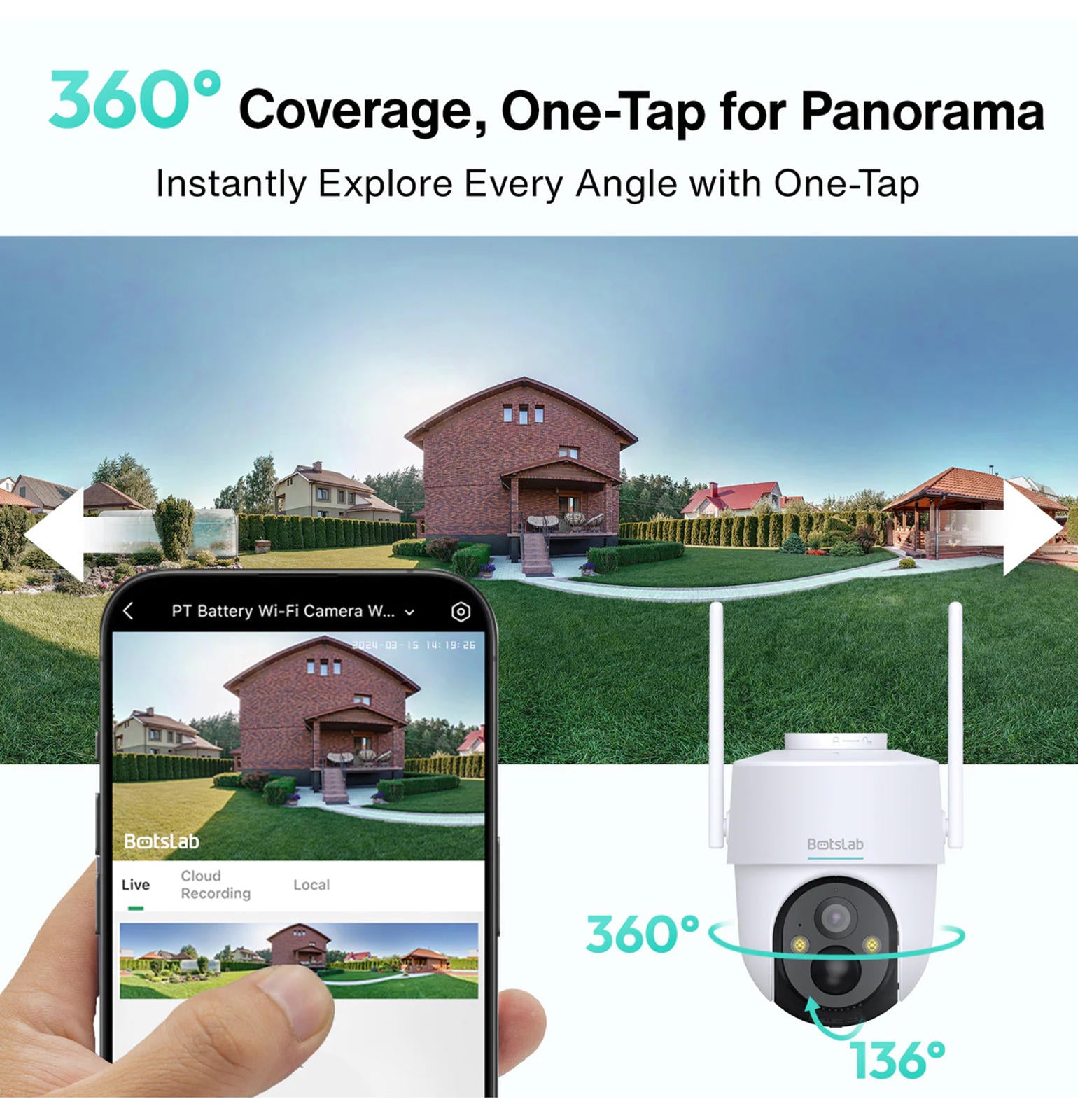 (NEW MSRP $129.99) Botslab 4G LTE Wireless Outdoor Camera