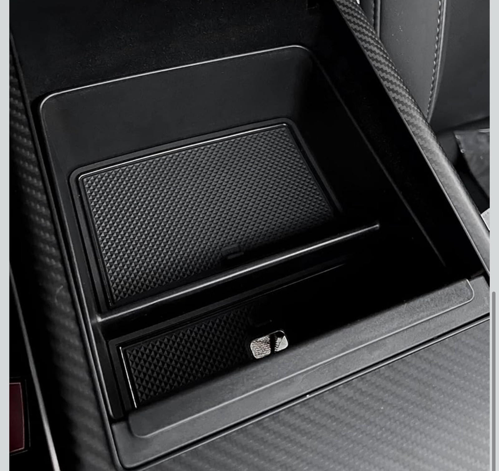 (NEW MSRP $24.99)  Console Tray for Tesla Model S/X (2021‑2026) – Solid ABS
