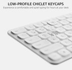 MSRP $29.99) Ultra-Slim Wireless Keyboard with Silent Keys – Compact & Portable