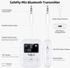 (NEW MSRP $44.99) 1Mii SafeFly Mini BT5.3 Transmitter– Low Latency, 25hr Battery