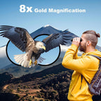 (NEW MSRP $19.99) USCAMEL 8×21 Compact Binoculars with BAK4 Prism & Easy Focus