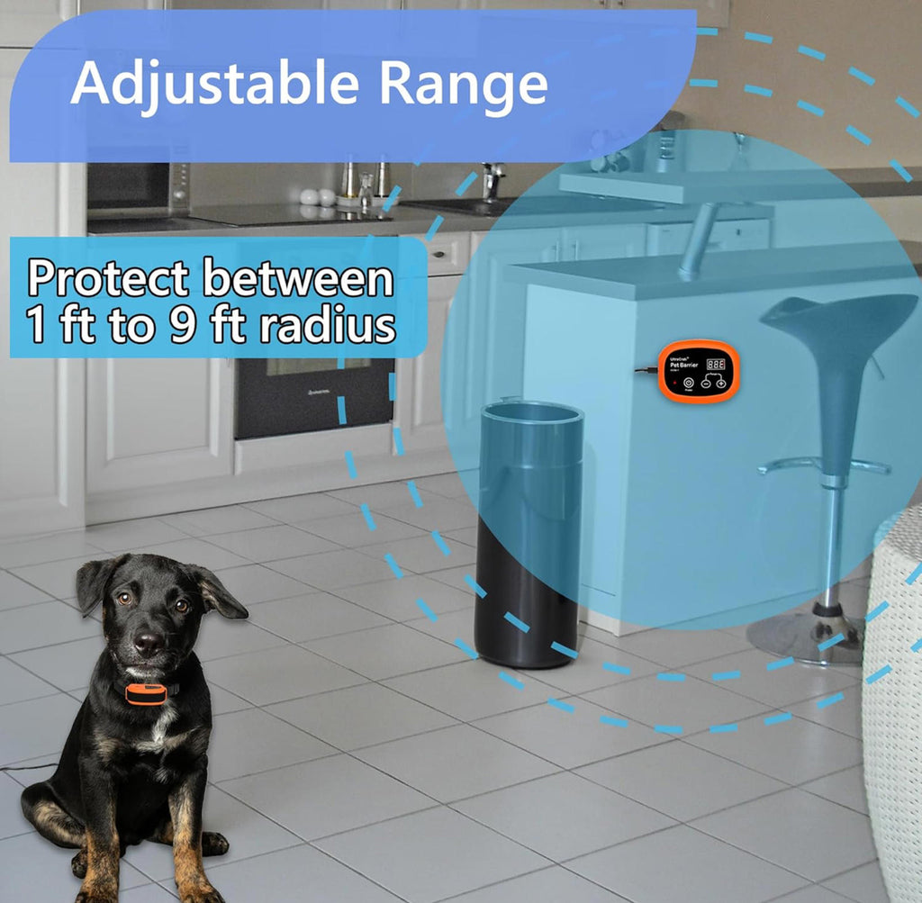 (MSRP $69.99) Wireless Indoor Pet Barrier System – Waterproof, Rechargeable
