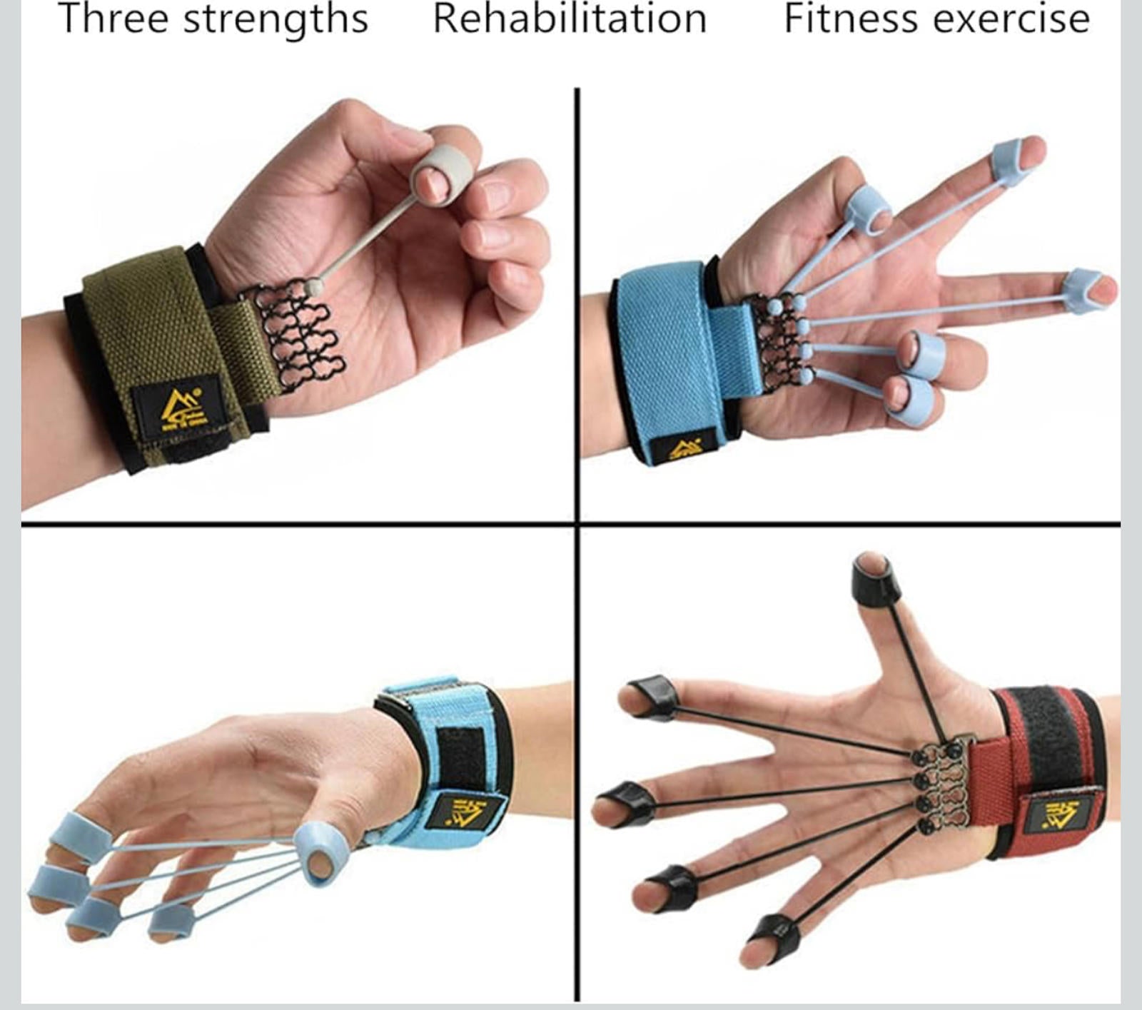 (NEW MSRP $24.99)  Finger & Hand Strengthener Kit – Multi‐Band Exerciser