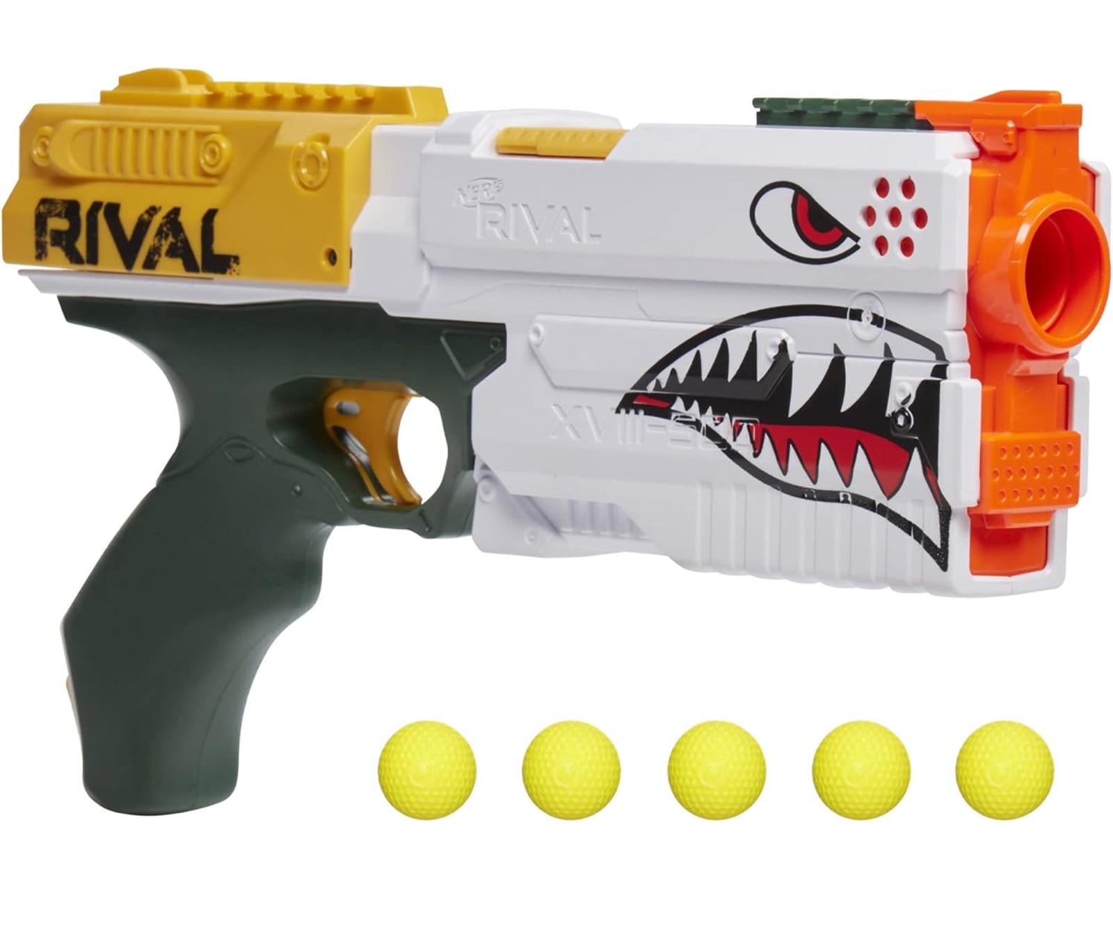 (MSRP $21.99) NERF Rival Kronos XVIII‑500 Shark Blaster – 5‑Round, 90 FPS