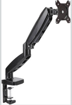 (MSRP $39.99) Amazon Basics Gas Spring Single Monitor Arm Fits up to 27” Screens