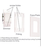 (MSRP $22.99) Cloudy Bay 2-Pack Dimmer, 3-Way/Single Pole, LED/Incandescent
