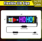 (NEW MSRP $39.99) Programmable LED Sign – Flexible, Bluetooth App, Animated 🚗💬