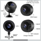 (MSRP $29.99) ZMDCAM Mini Spy Camera – 1080P WiFi Hidden Cam, Night Vision, 24/7