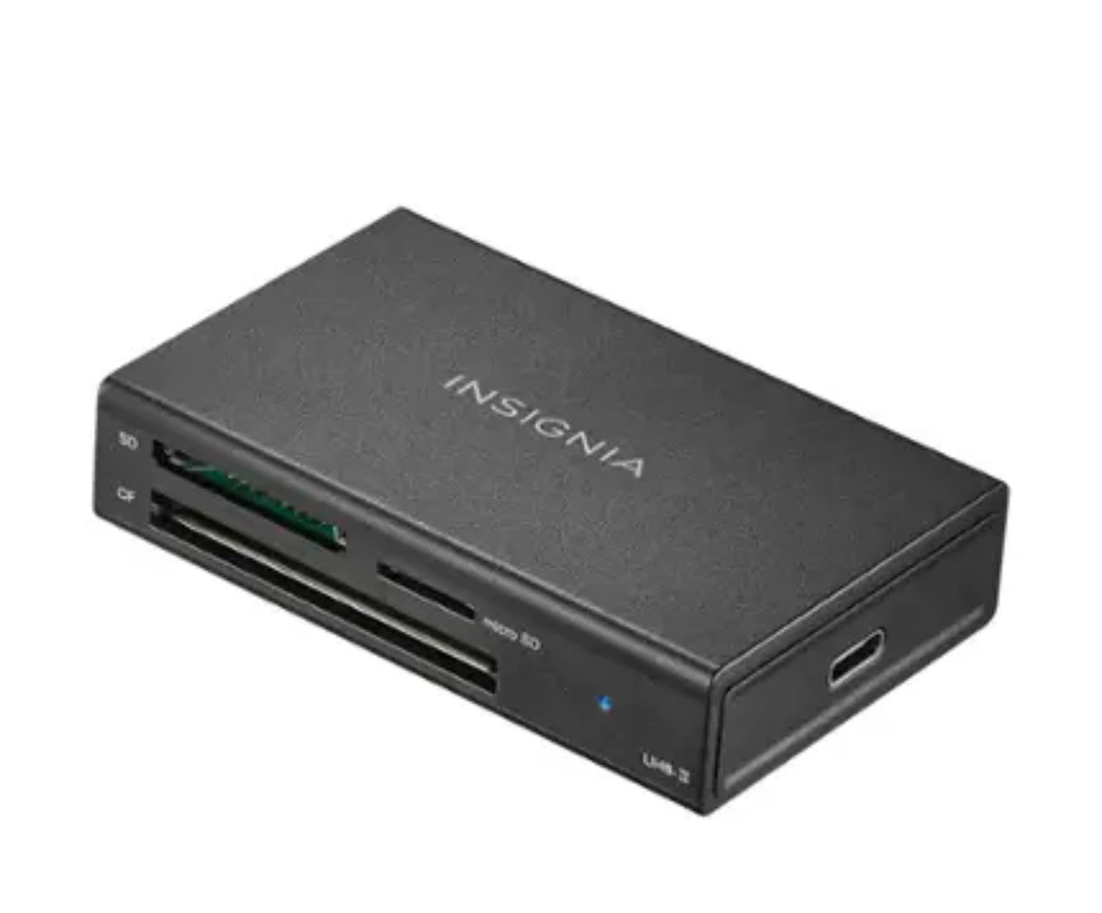 (MSRP $34.99) Insignia USB-C to SD, microSD & CompactFlash Memory Card Reader