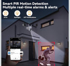 (MSRP $89.99) 2K Solar PTZ WiFi Outdoor Camera –Pan/Tilt, AI, Color Night Vision