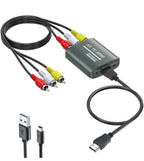 (MSRP $19.99) RCA to HDMI Converter – 1080p AV Adapter with USB Power