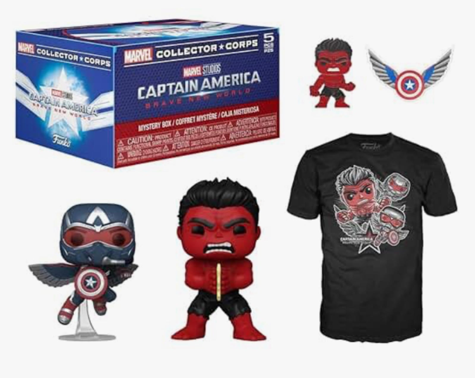 (NEW MSRP $39.99) Marvel Collector Corps – Captain America: Brave New World Box