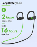 (NEW MSRP $29.99) Stiive Bluetooth Sports Earbuds: IPX7 Waterproof, 16H Playtime
