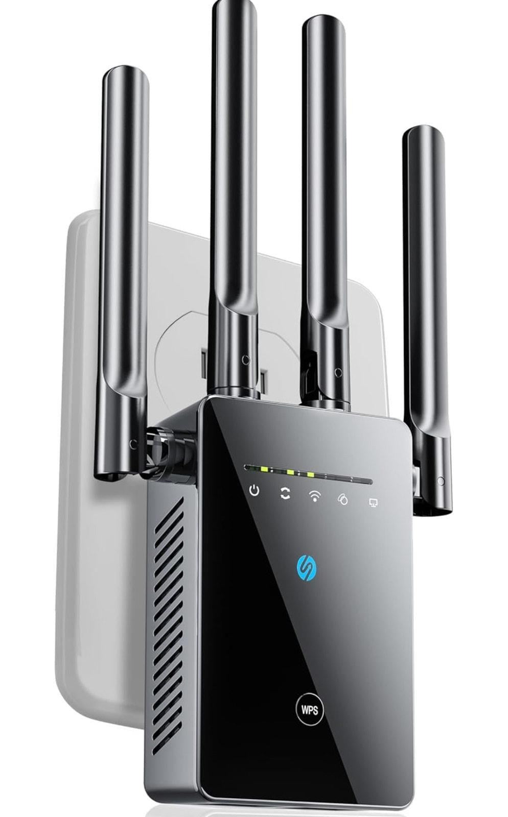 (MSRP $69.99) WiFi Extender –Covers 5000 sqft, 50 Devices, Gigabit Ethernet Port