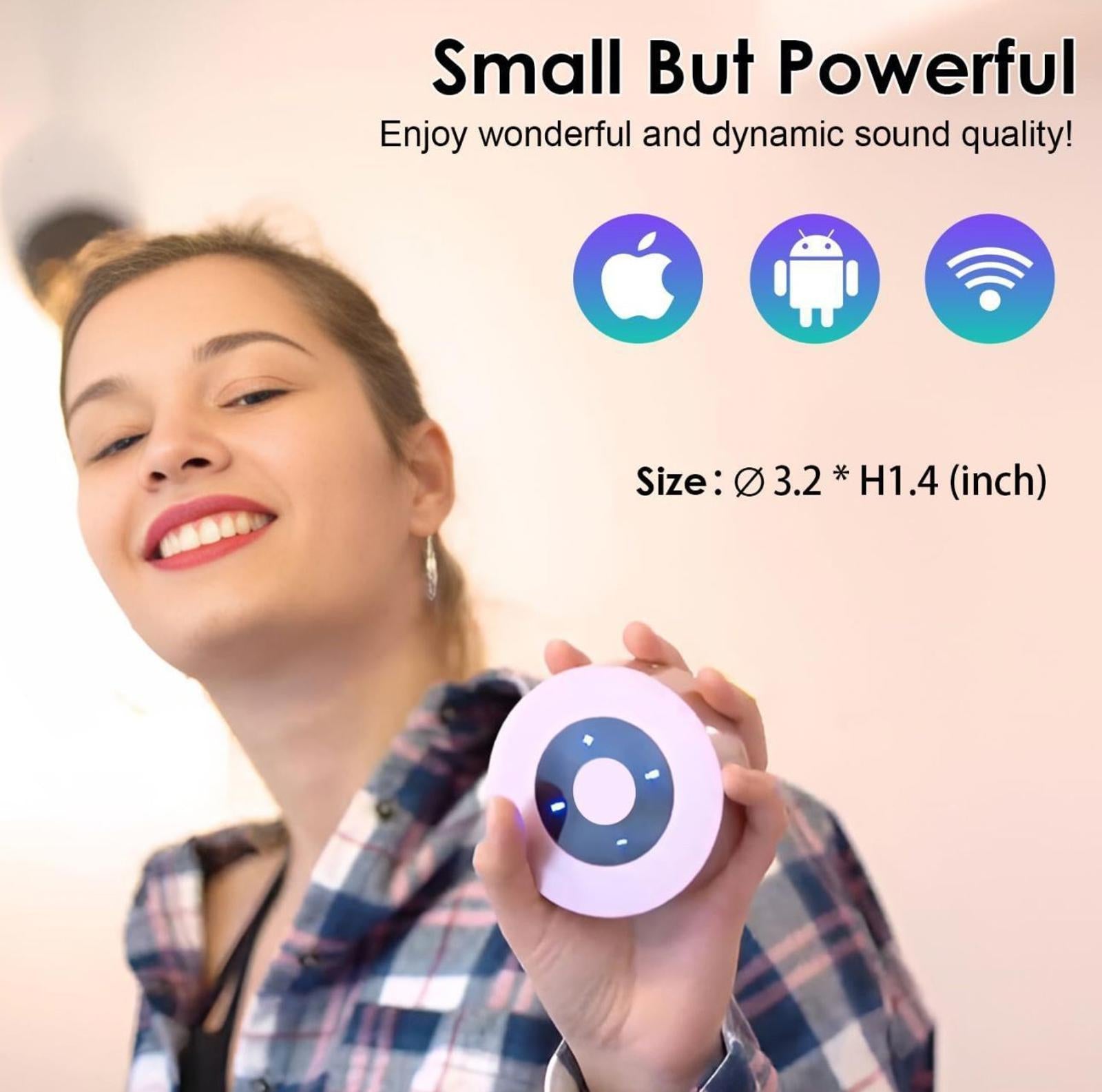 (MSRP $22.99) SoundAngel A8 Touch Mini Bluetooth Speaker (NO BOX)