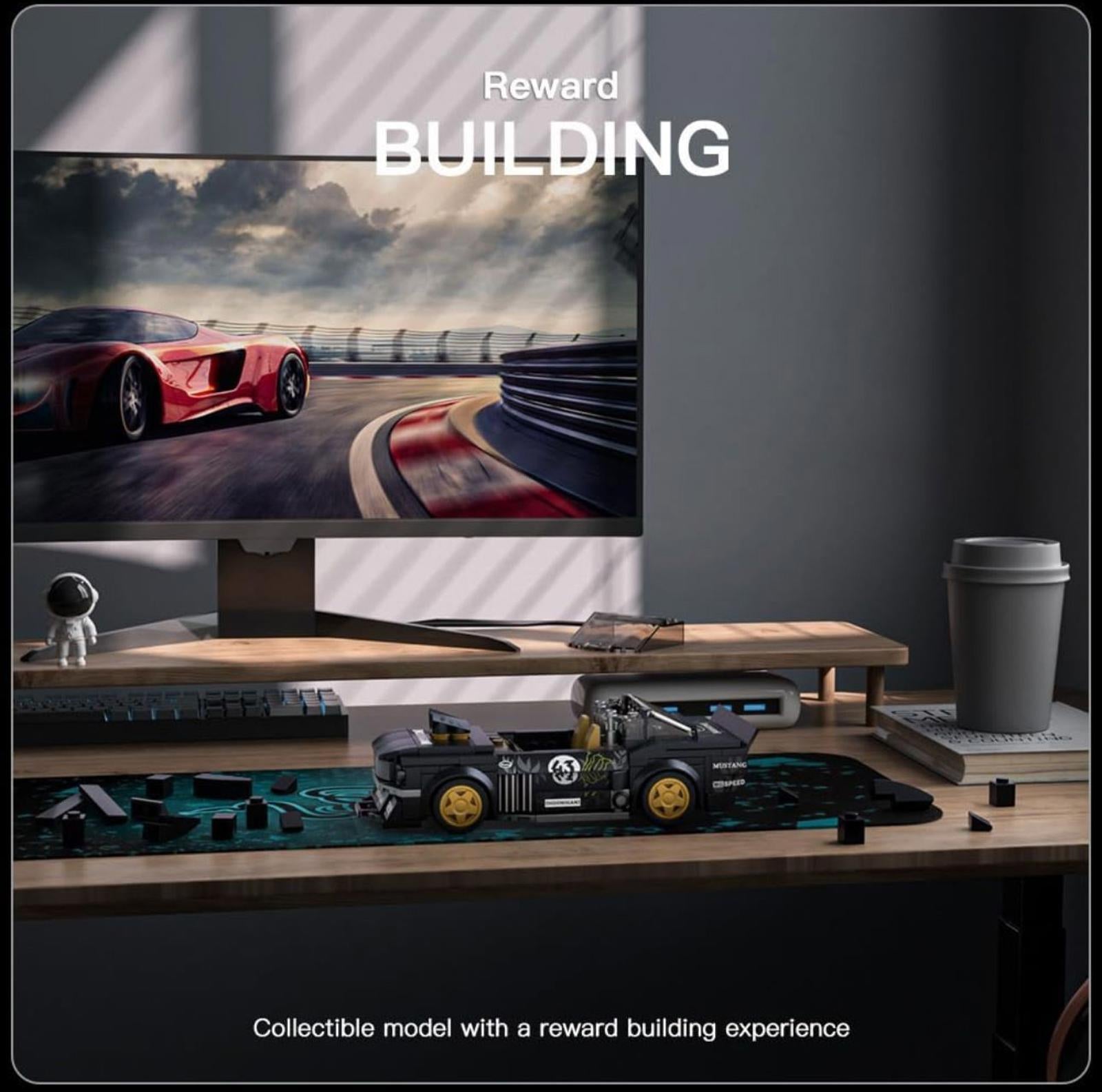 (NEW MSRP $29.99) Mould King 27024 Speed Champion Car Kit + Display Case 🏁🚗🧱