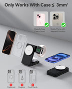 (MSRP $29.99) 3‑in‑1 Magnetic Wireless Charging Stand