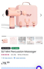 (NEW, MSRP $79.99) SLF Mini Percussion Massager