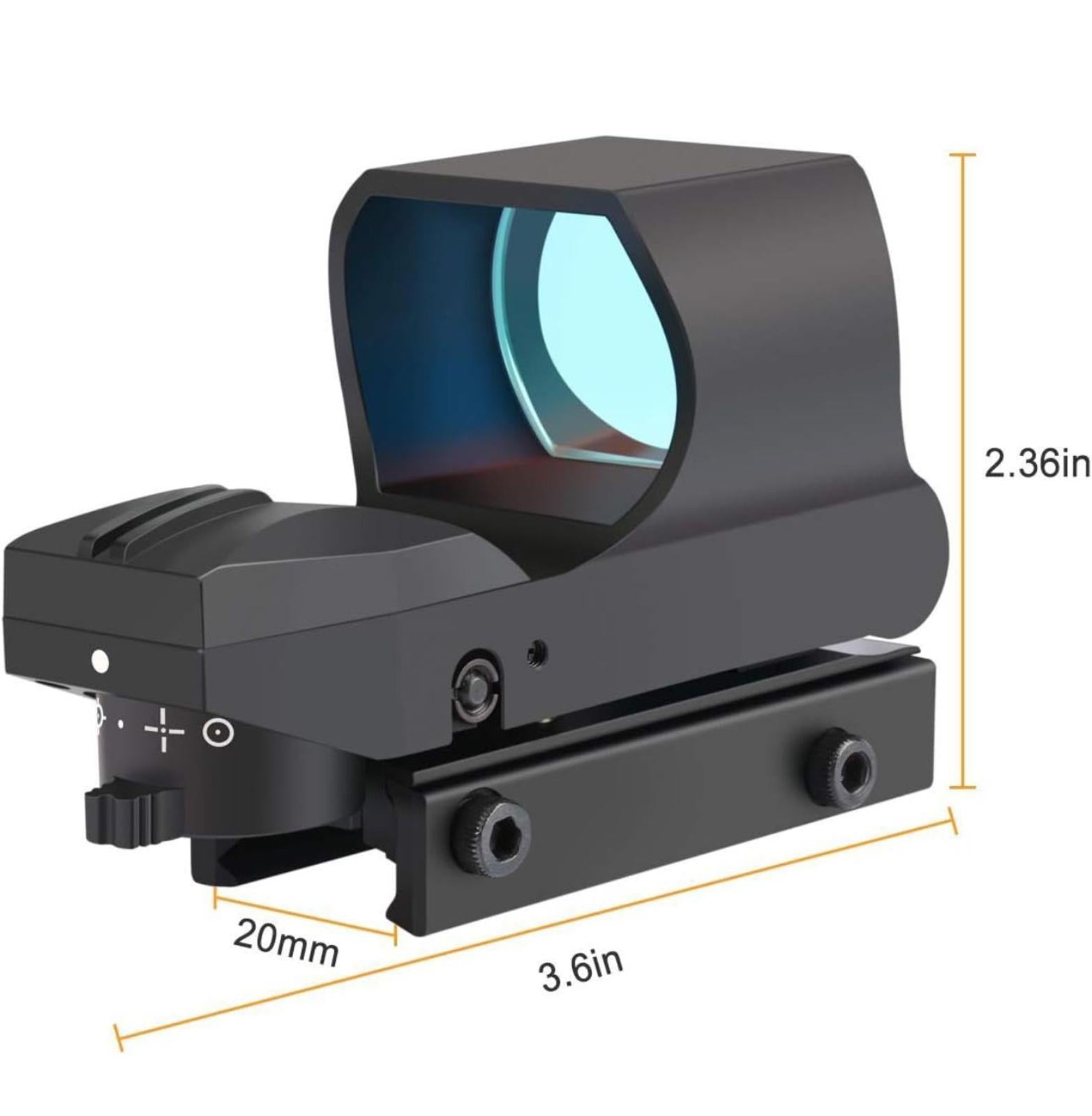 (MSRP $49.99) Feyachi RS-30 Reflex Sight, Multiple Reticle Red Dot, Picatinny