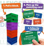 (NEW, MSRP $29.99) Ultimate Party Tower Game – 60 Blocks, 100 Commands